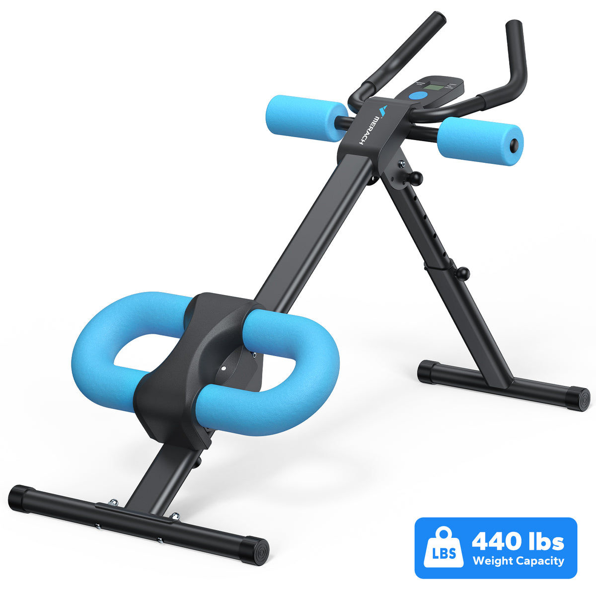 Ab Machine Adjustable Trainer Workout Foldable Knee Protection