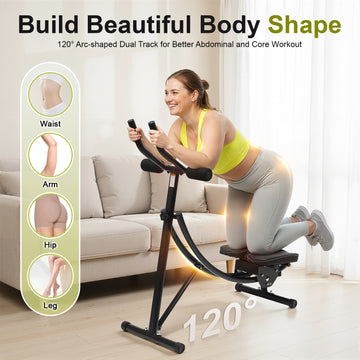 Ab Trainer Abdominal Multi-Functional Adjustable Workout Bench with LED