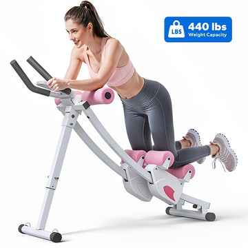 Adjustable Dual Track Ab Trainer with LCD Display