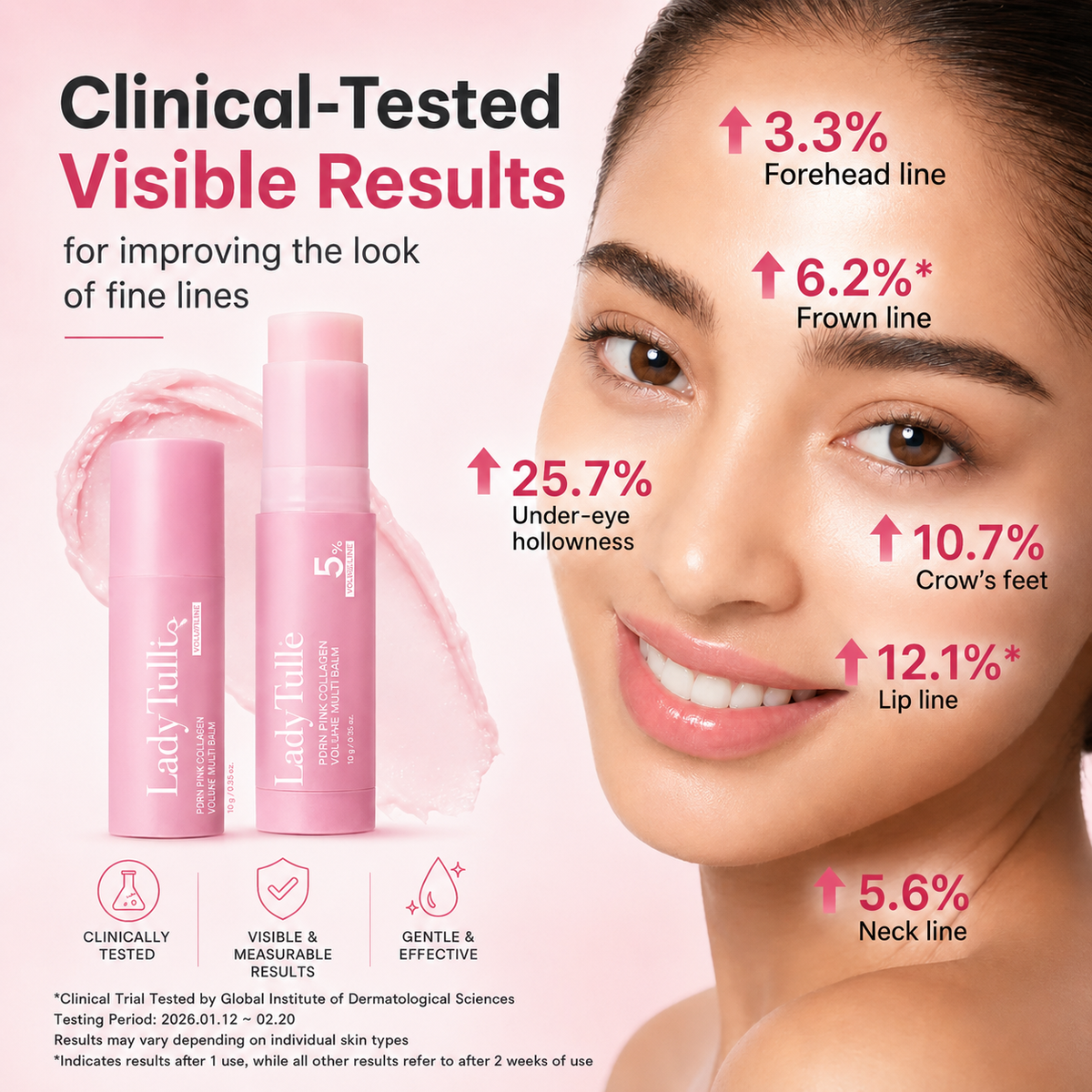 LadyTulle PDRN Pink Collagen Volume Multi-Balm